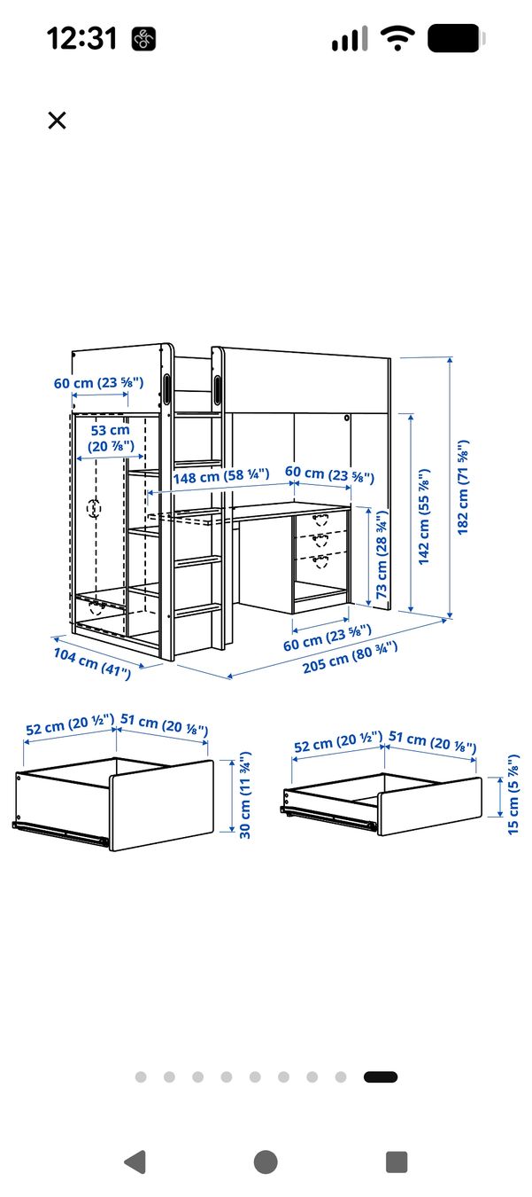 Ikea Letti: Ikea Smastad Hochbett  – Usato da Tägerwilen venduto da Simone782 1