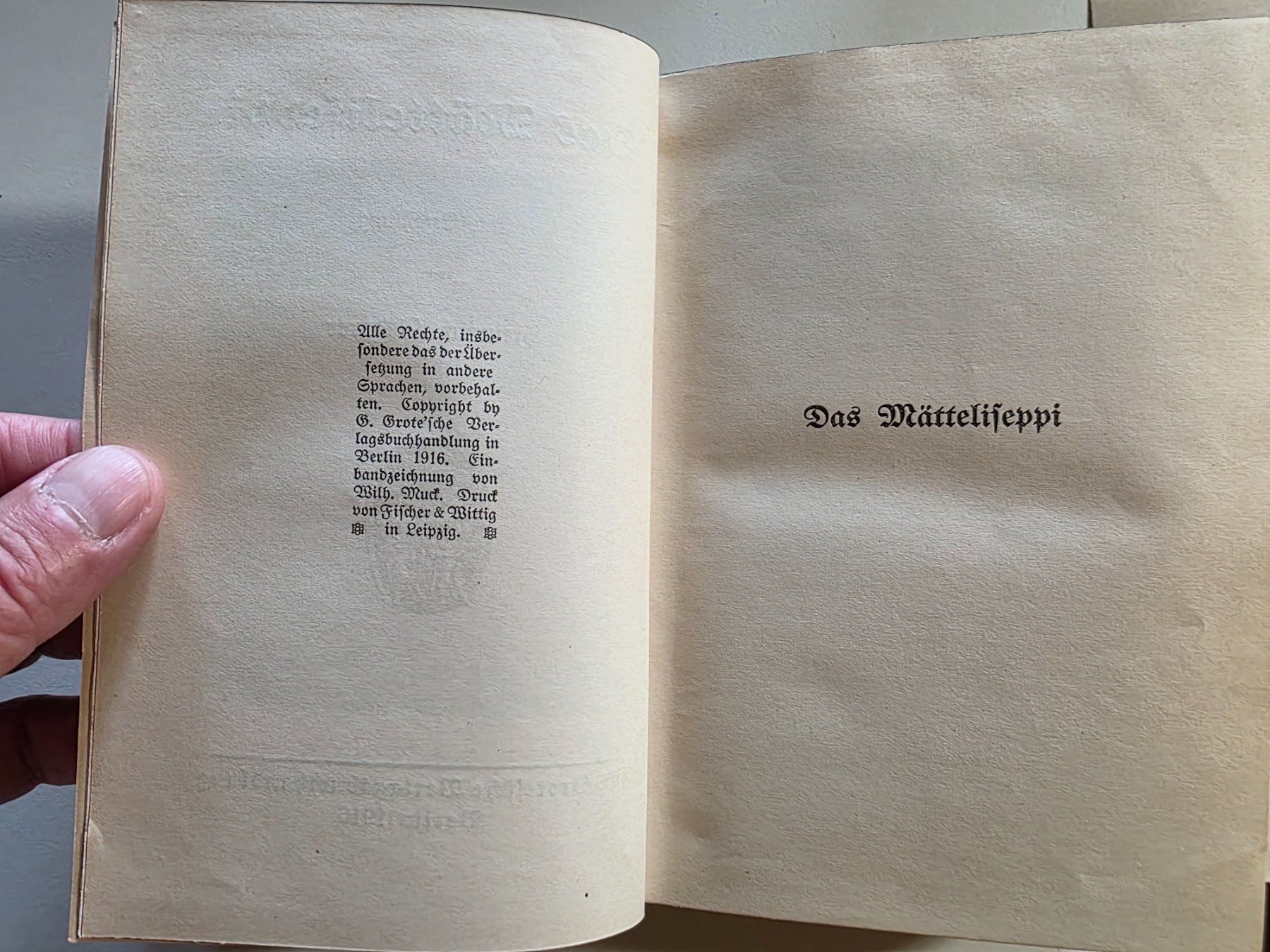 Libri: Heinrich Federer - Das Mätteliseppi - 1916 – Usato da Walterswil BE venduto da Lonitti 3