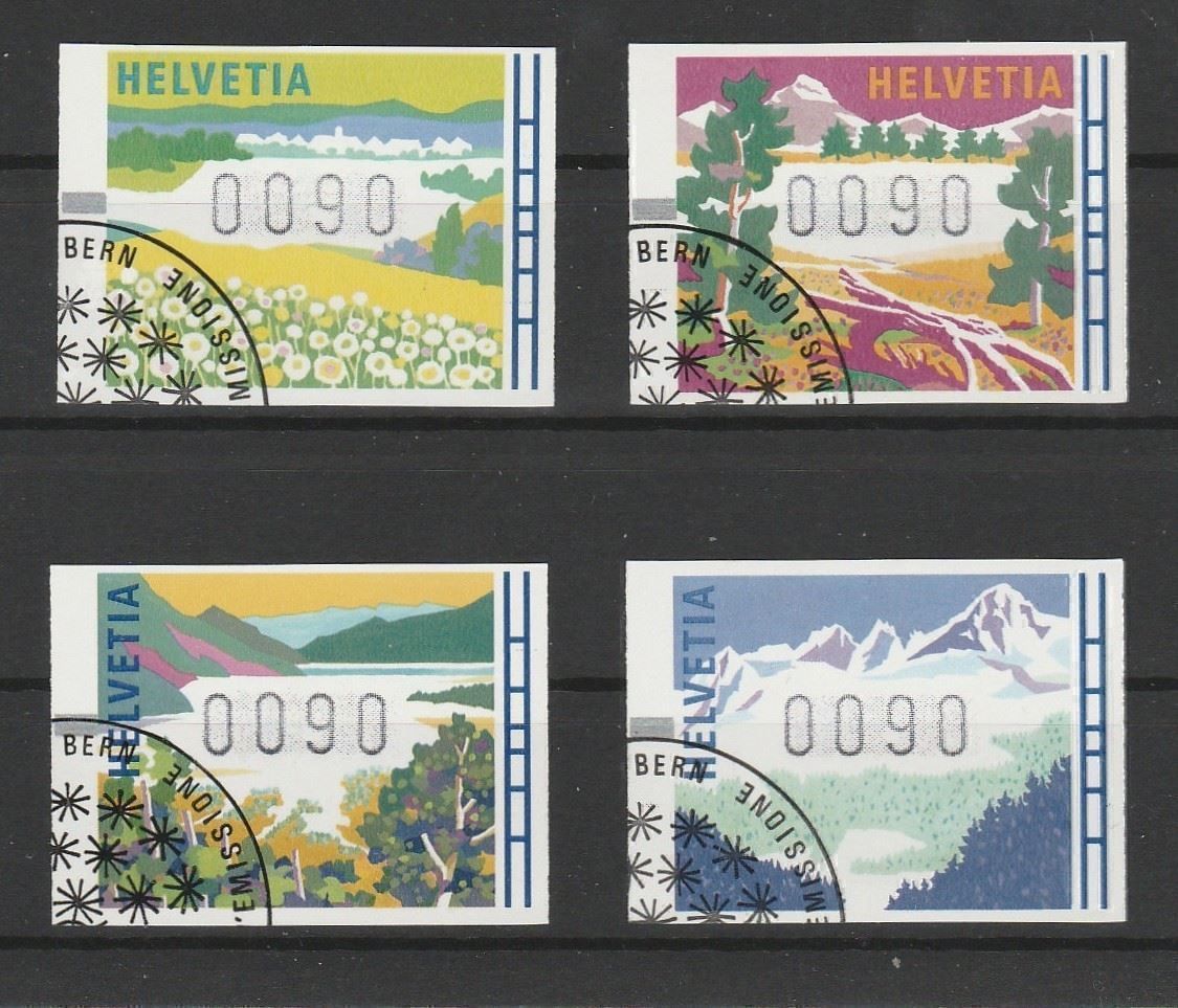 Alle Briefmarken: Serie mit ET - Eckstempel – Gebraucht aus Oberglatt ZH von Wiedmi6