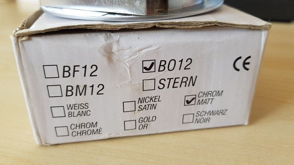 Spot Einbau Chrom matt neu Lux Vision Aussendurchmesser 95mm (Neu und