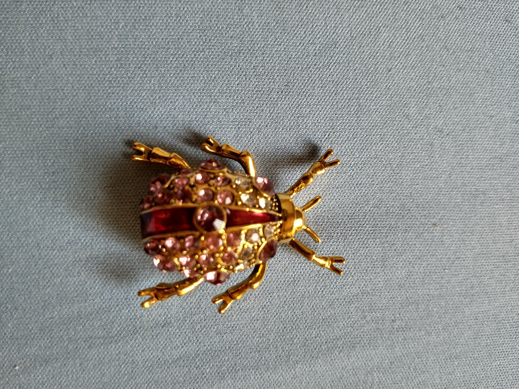 Spille & Fermagli: Brosche Käfer goldfarben mit rosa Steinen – Nuovo (secondo la descrizione) da Löhningen venduto da Chimae67 9