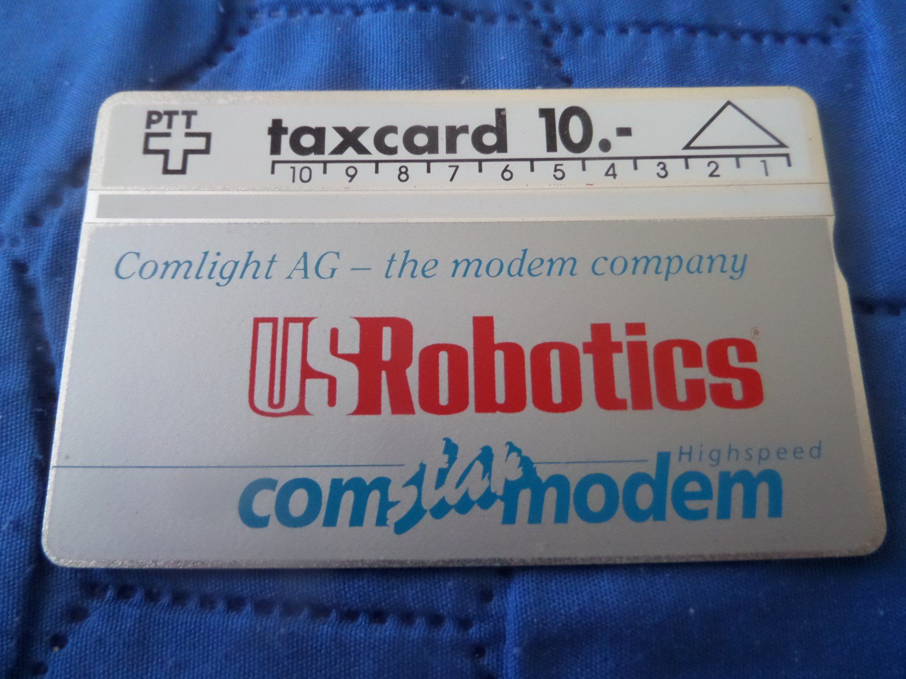 Swisscom Schede telefoniche: PTT Taxcard 10 Comlight AG US Robotics Com...modem – Nuovo (secondo la descrizione) da Thun venduto da ang_7pwg