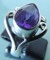 Amethyst Silber 925 Fingerring Gr. 59