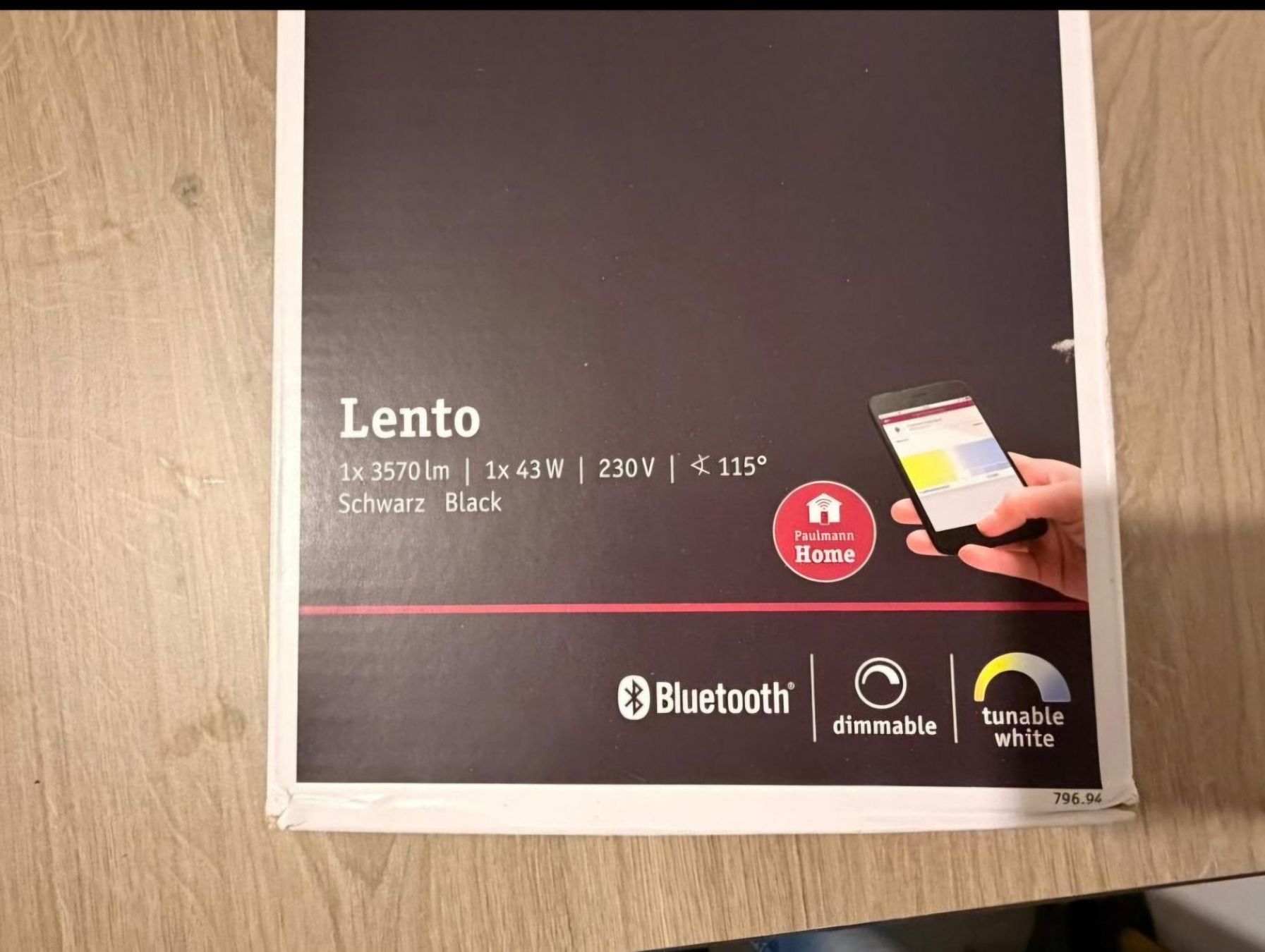 Paulmann Lampadari & plafoniere: Paulmann Lento Pendelleuchte, Schwarz, Dimmbar, Neu! – Nuovo (secondo la descrizione) da Utzenstorf venduto da Audible37 5