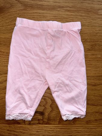 Gr 74 zart rosa leggins mit spitze