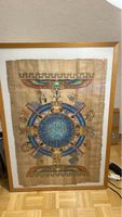 Papyrus Égyptien Authentique - Zodiaque et Hiéroglyphes