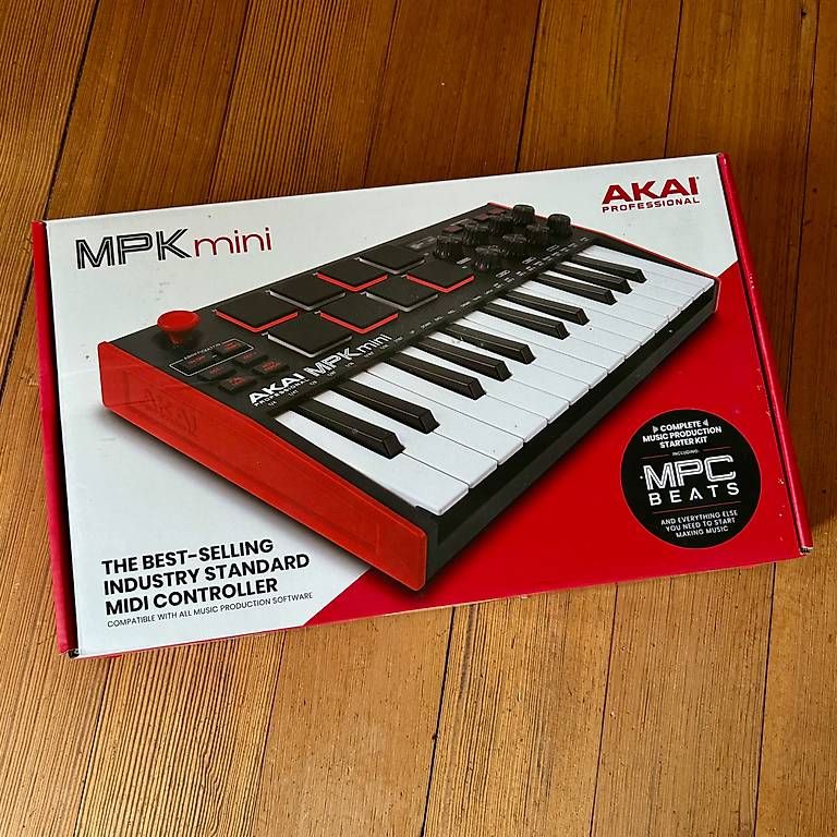 Console di mixaggio: Midi Controler, Akai MPK Mini – Nuovo e nell'imballaggio originale da Winterthur venduto da Mat1207