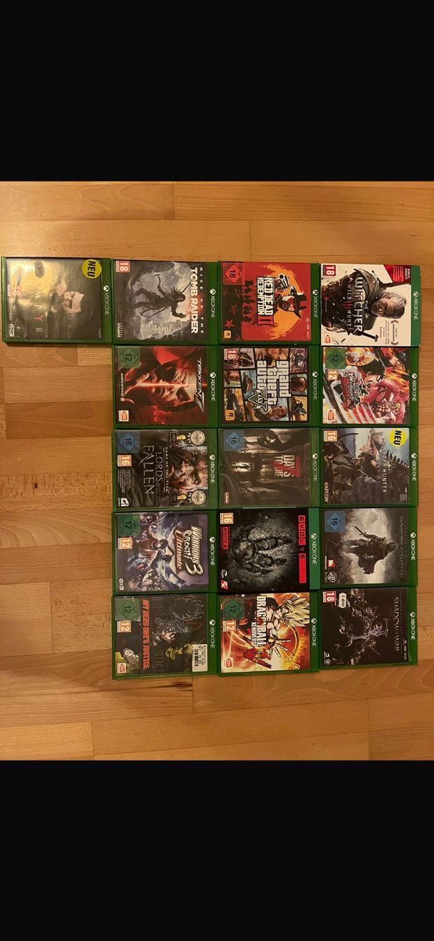 Microsoft Konsolen: Grosses Xbox One Bundle  Konsole + 2 Controller + 16 Spiele – Gebraucht aus Illnau von kevin_k01 1