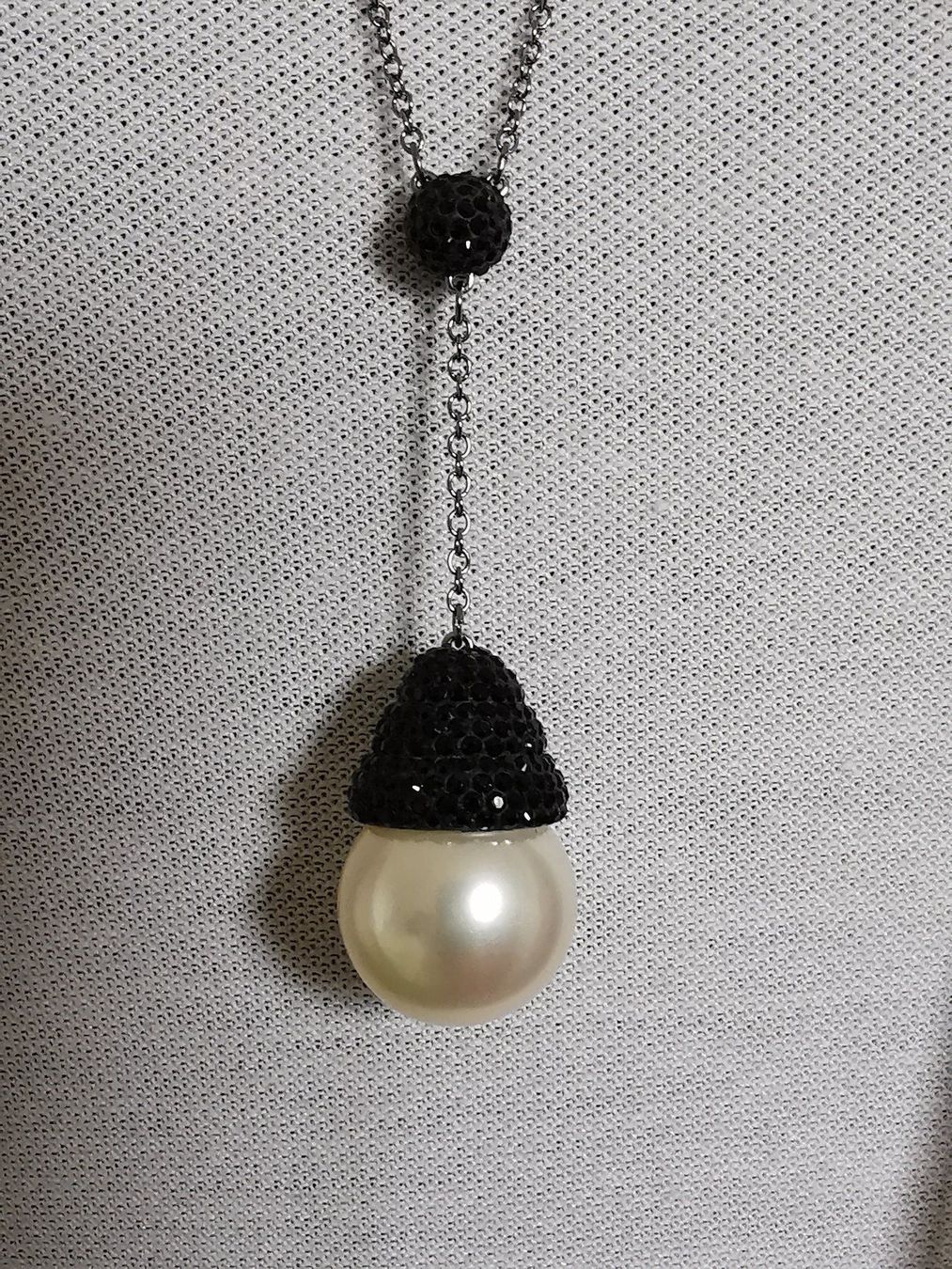 Swarovski Ketten: Swarovski Y-Kette Perle Pointiage Kristall – Neu (gemäss Beschreibung) aus Zürich von Efriede