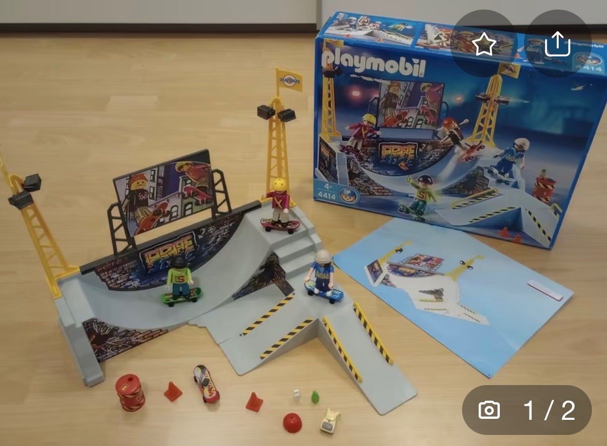 Playmobil Giocattoli: Playmobil - 4414 - Skaterpark mit Halfpipe – Usato da Winkel venduto da gatta