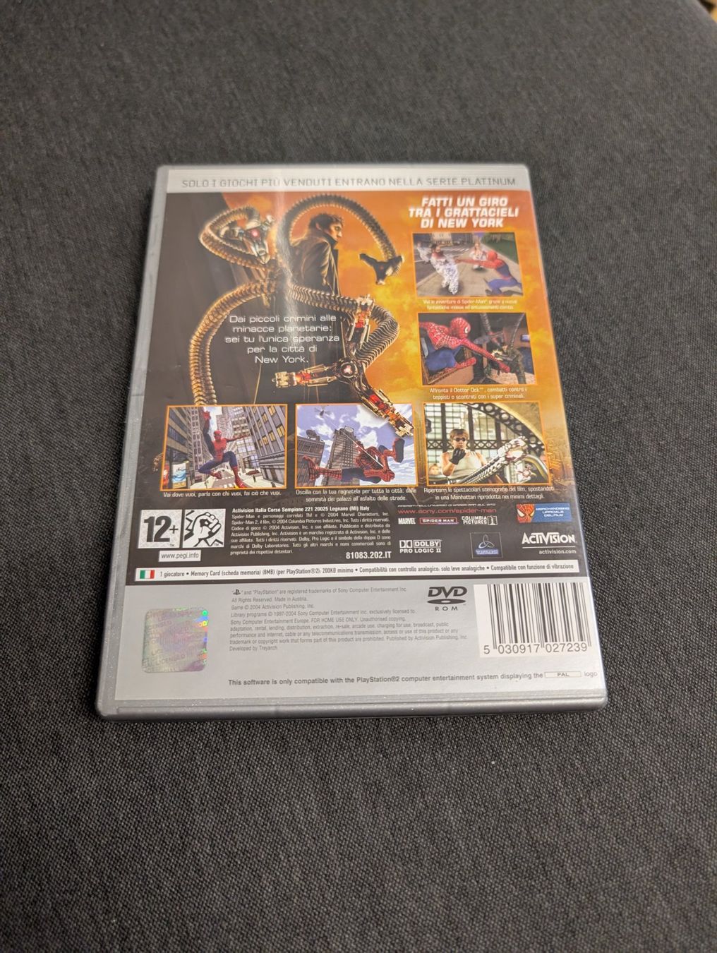 Giochi: Spiderman 2 Sony playstation 2 – Usato da Giubiasco venduto da Ticinerd 1