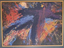 André Wullschleger – Abstraktes Original – Acryl, 80×110 cm
