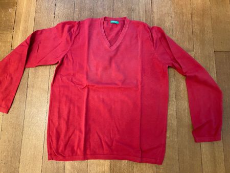 Pullover BENETTON, rot (Grösse L)