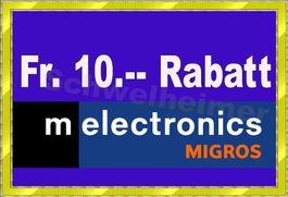 Melectronics: Fr. 10 .-- Rabatt / Gutschein / Migros