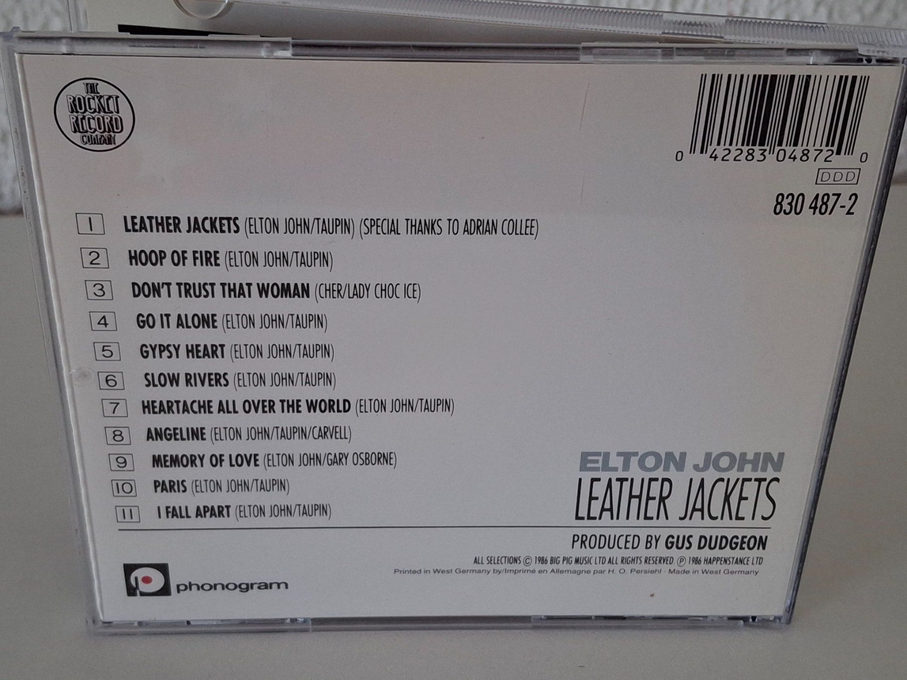 CD: CD Elton John - Leather Jackets – Usato da Aarberg venduto da Jackup1 1