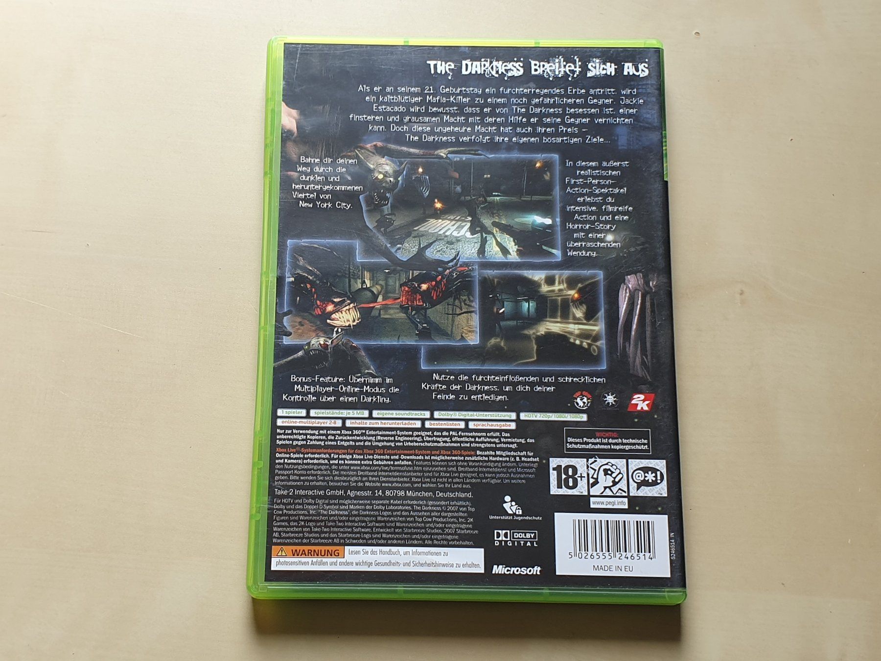 Microsoft Spiele: The Darkness – Gebraucht aus Stansstad von collectorsshop 1