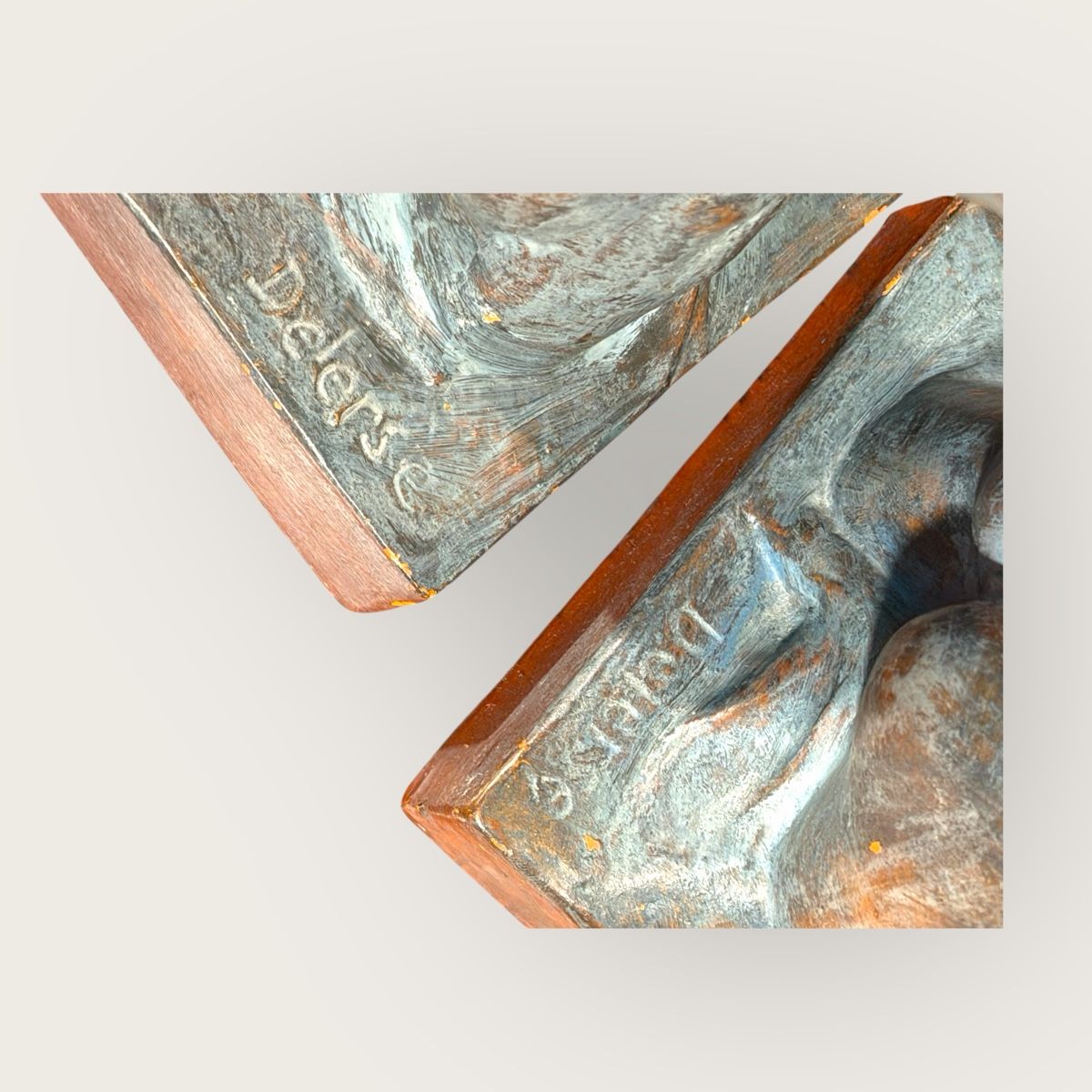 Statuette: Torso Bookends - Antique Style, signed DELERSE – Usato da Lausanne venduto da vas_cdb2 3