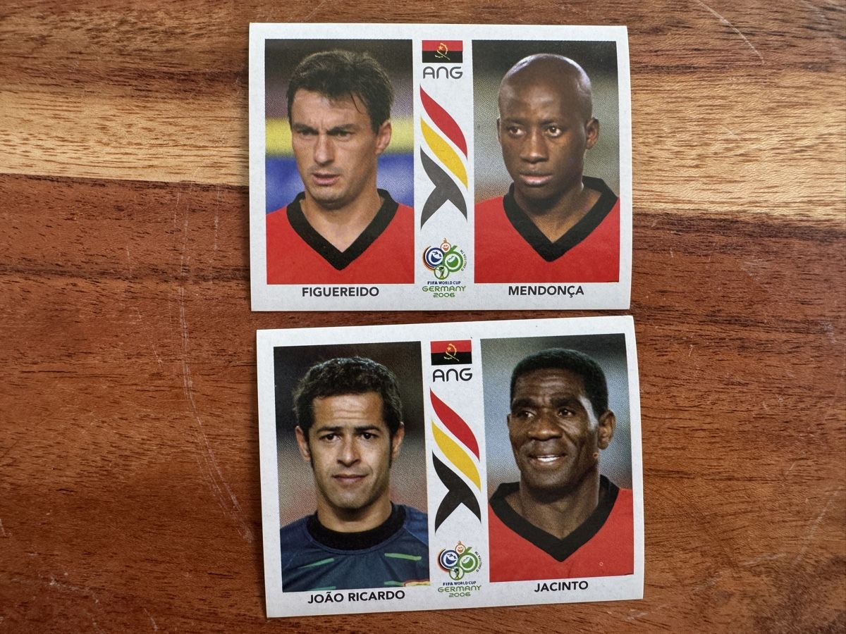 Panini Carte collezionabili: Panini WM 2006 Angola Figueiredo Mendonça Jacinto  – Usato da Gelterkinden venduto da murattibox