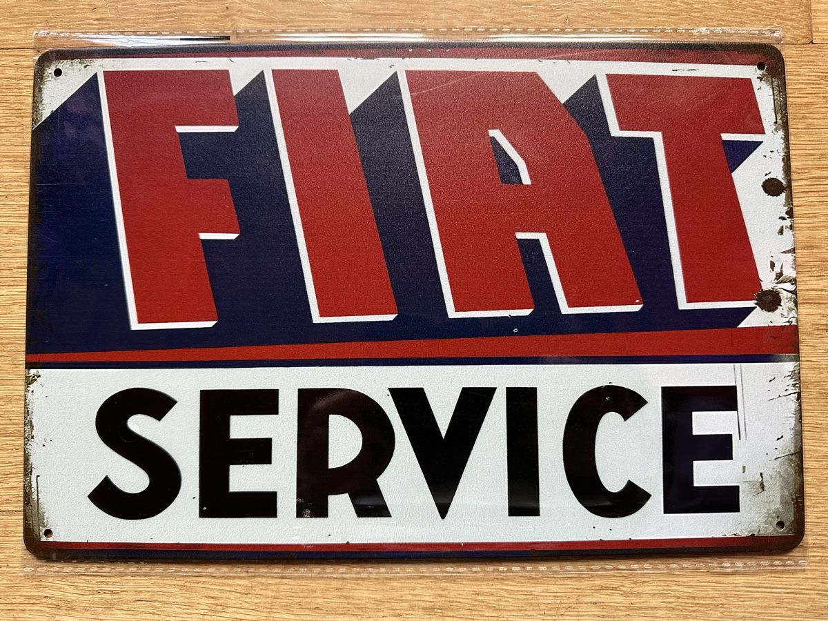 Insegne: Fiat Service italia – Nuovo (secondo la descrizione) da Reinach AG venduto da rares75