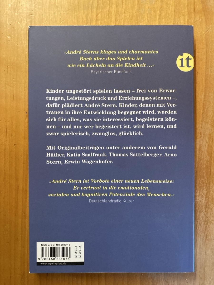 Livres: Spielen, André Stern – D'occasion à Ebikon par reb_9jkj 1
