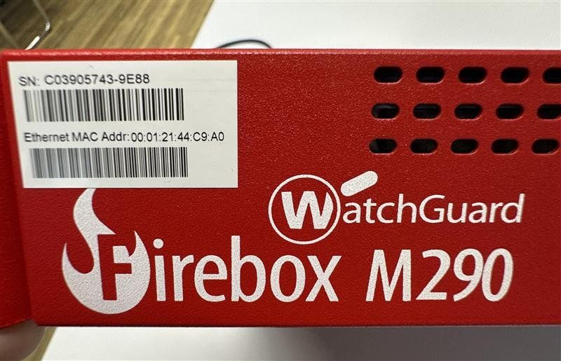 Firewall: Firewall WatchGuard Firebox M290 – Usato da Vaduz venduto da OHT_9490