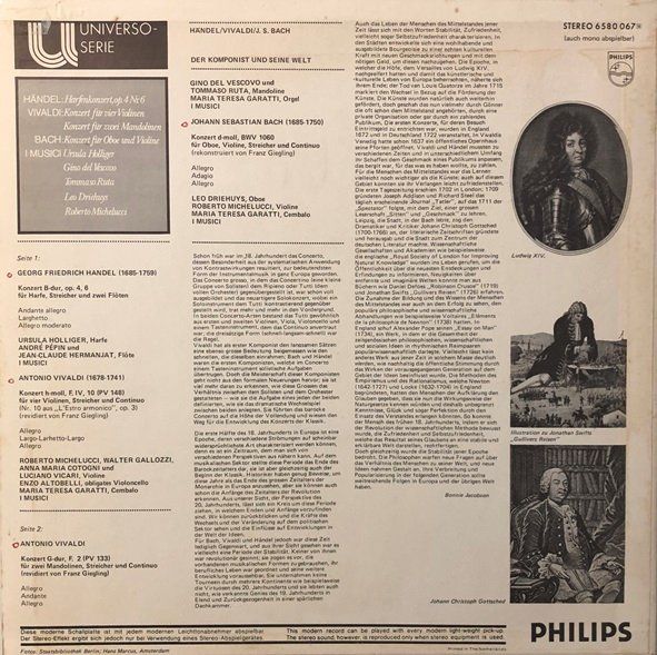 Dischi in vinile: Händel / Vivaldi / Bach - Konzerte (LP) – Usato da Grüningen venduto da azulamarillo_vinyl 1