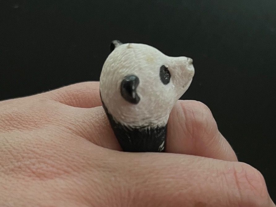 Ringe: Ring mit Panda, Nr. 62 – Neu (gemäss Beschreibung) aus Gams von Mariawicca 2