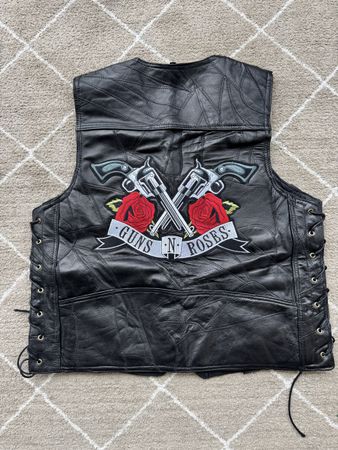 Gilet de moto guns and roses taille L