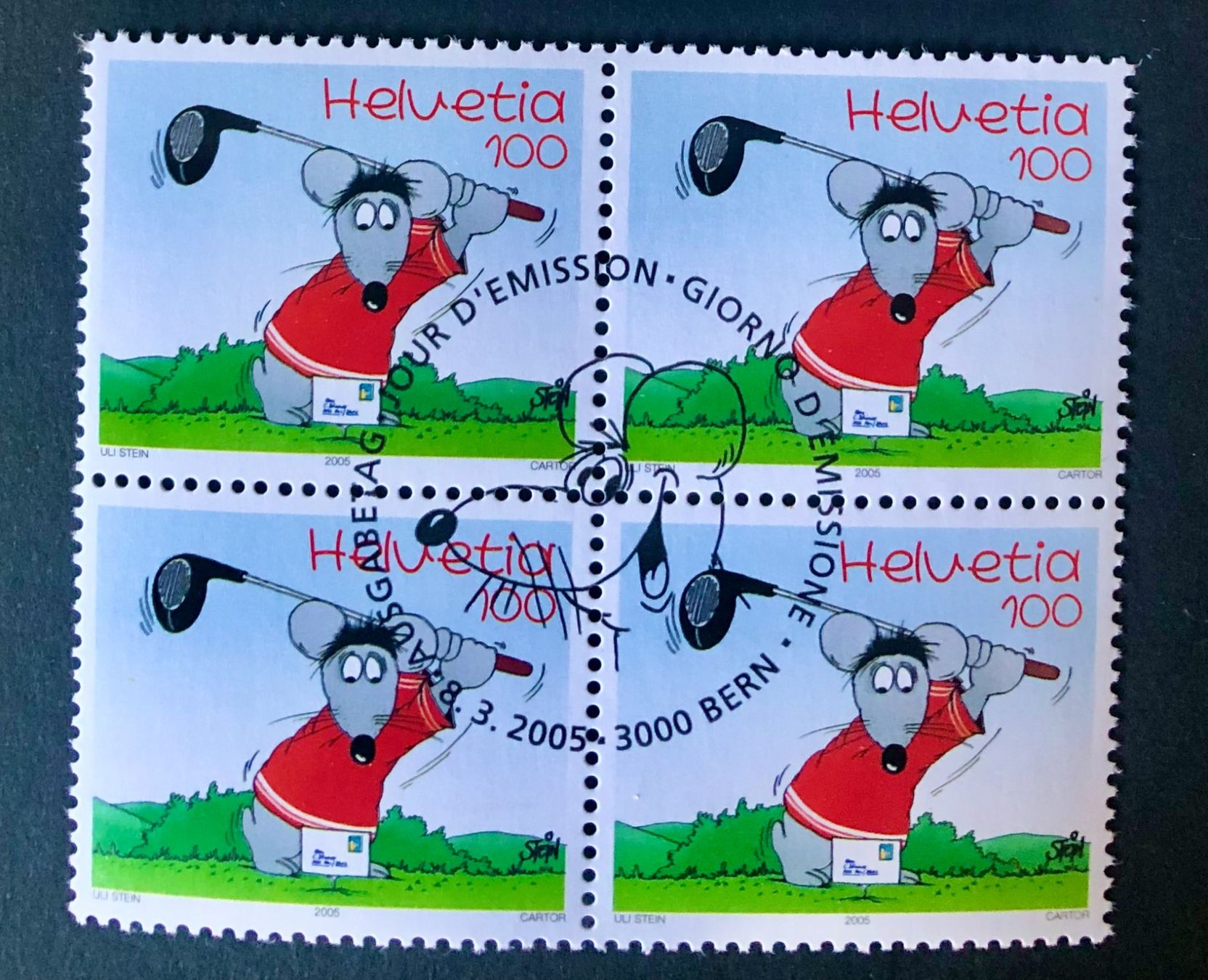 Tutti i francobolli: Viererblock Nr.1158-1159 mit Stempel Bern 2005 – Usato da Aarau venduto da Billa007 2