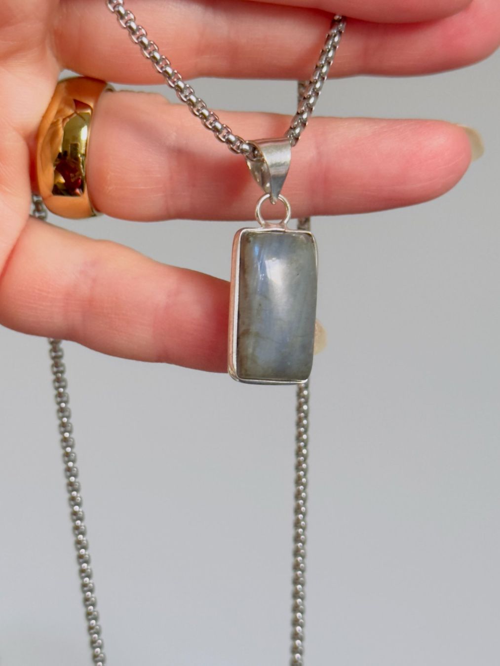 Catenine: Labradorite necklace – Nuovo e nell'imballaggio originale da Genève venduto da AGBERG 4
