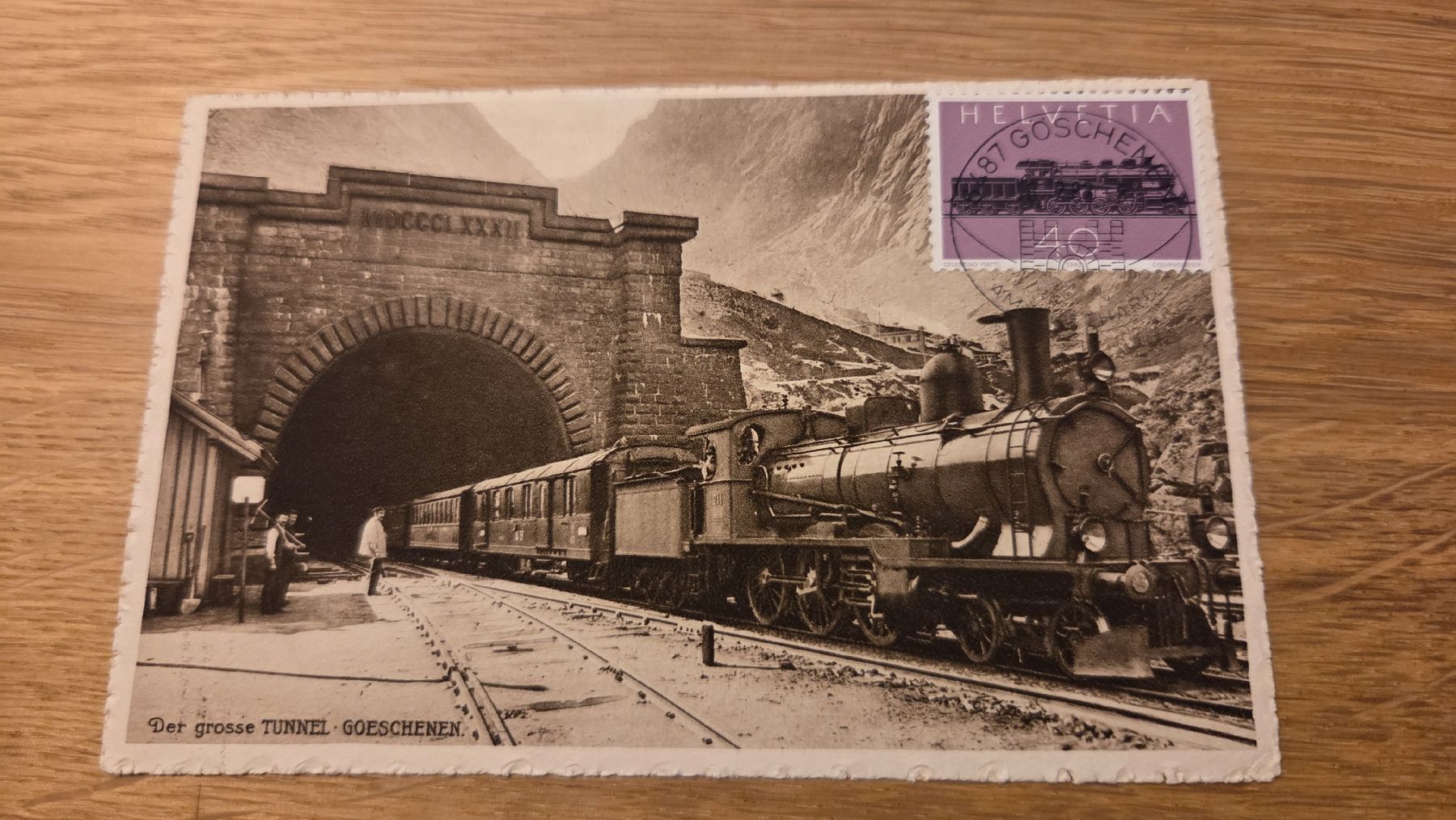 Tutti i francobolli: 1982 FDC Maximumkarte 100 Jahre Gotthardbahn – Usato da Arni AG venduto da Moth68
