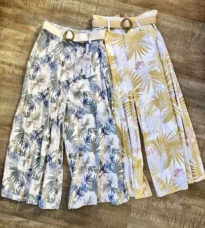 Leinen Damen Hosen 2 Stk Gr. S / 36 Neu