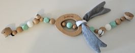 Eichhorn Kinderwagenkette Holz mint