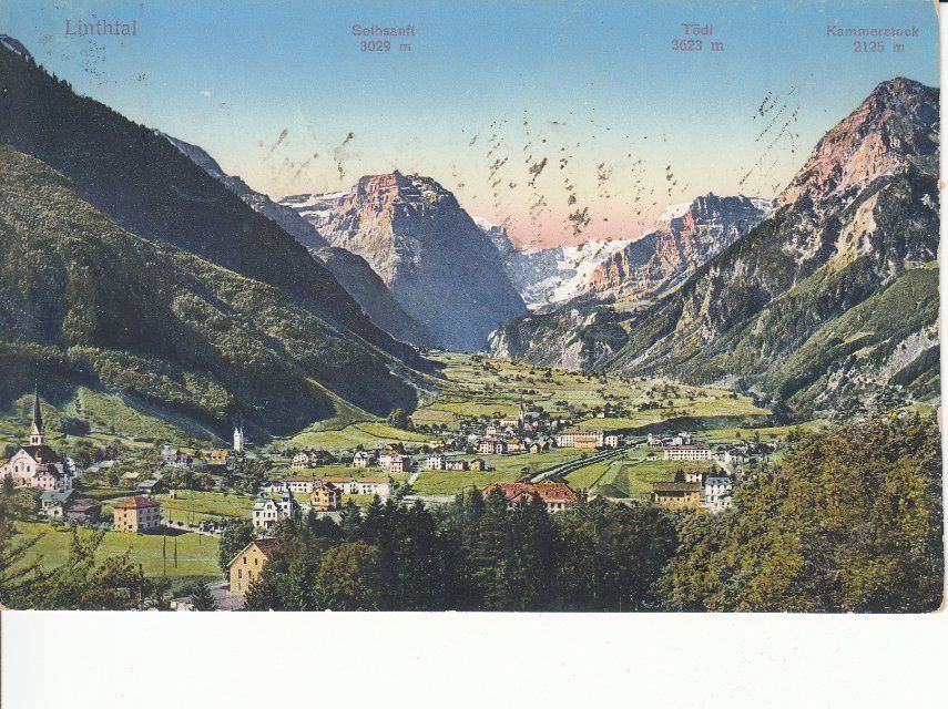 Cartoline postali: Linthtal 1914 – Usato da Bürglen TG venduto da StampGraf