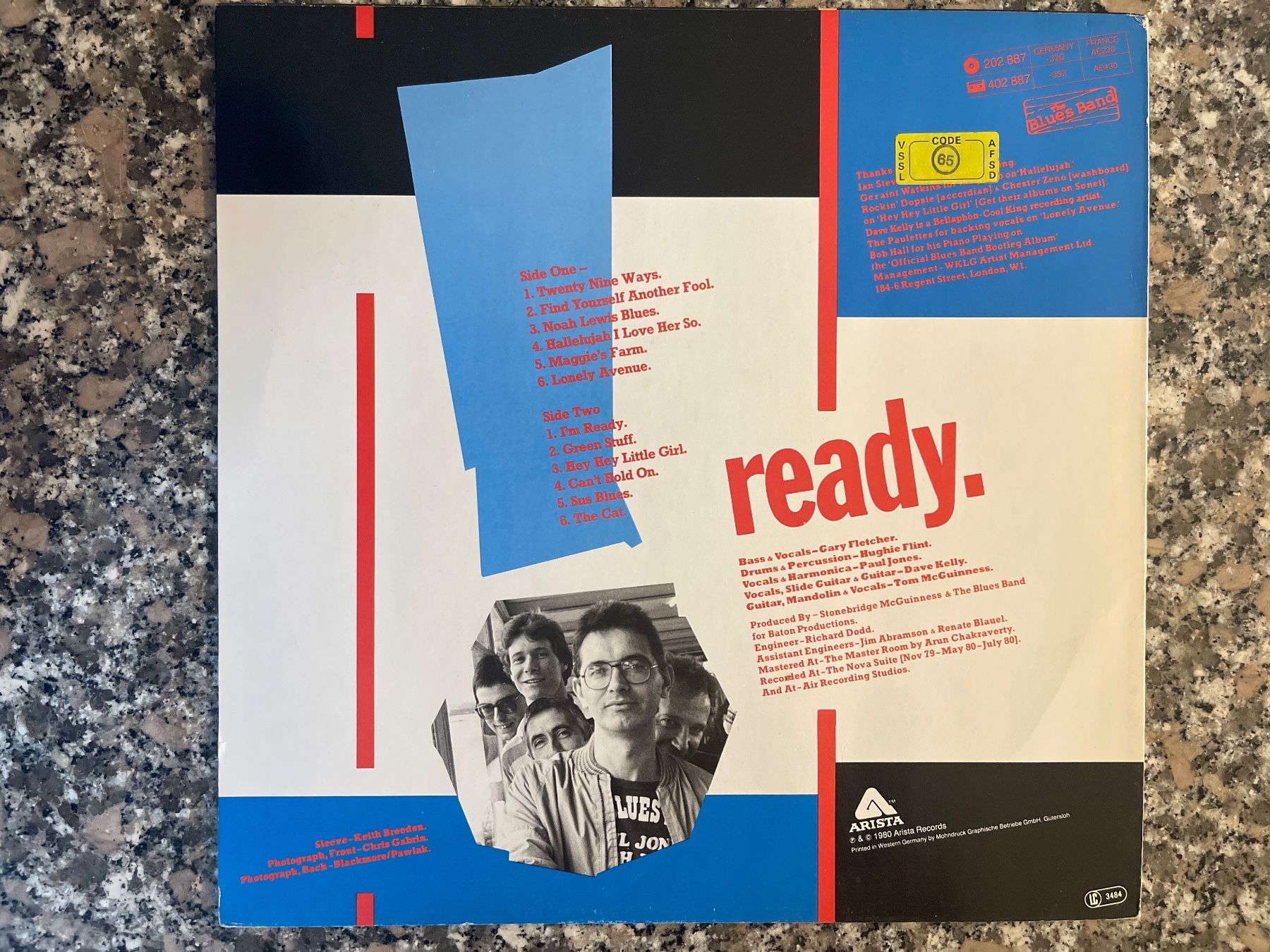 Dischi in vinile: A119/The Blues Band - Ready – Usato da Frutigen venduto da Philippe_jsp 1
