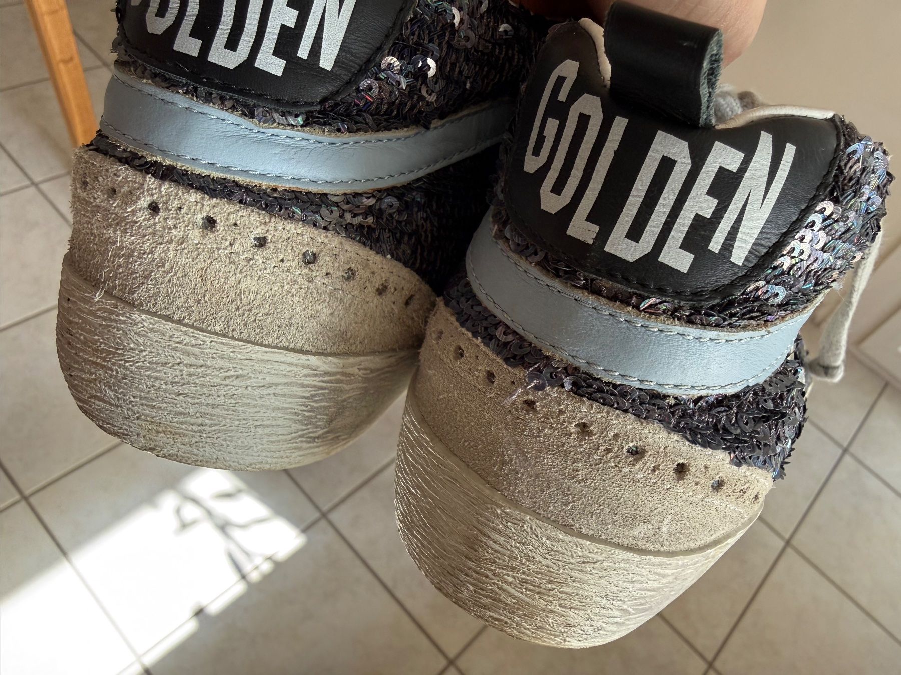Damenschuhe: Golden Goose Mid Star Sneaker Gr.38 Glitzer – Gebraucht aus Basel von Pimpa 6
