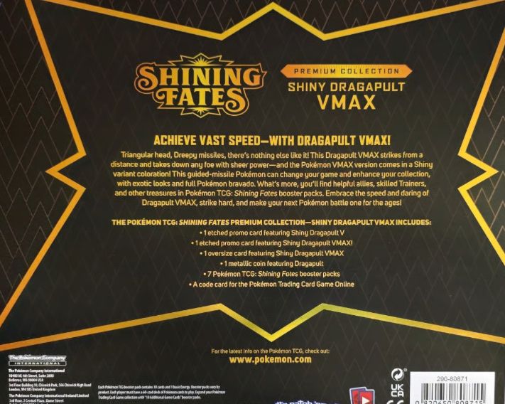 Pokémon Sammelbilder & Trading cards: Pokémon Shining Fates Dragapult VMax Premium Collection  – Neu und originalverpackt aus Ettingen von Idefix033 1