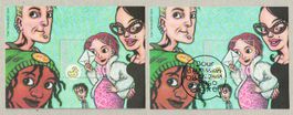 2 Blocks Comics 2003 ** und gestempelt