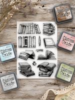 Neues Set  Motivstempel  Bücher