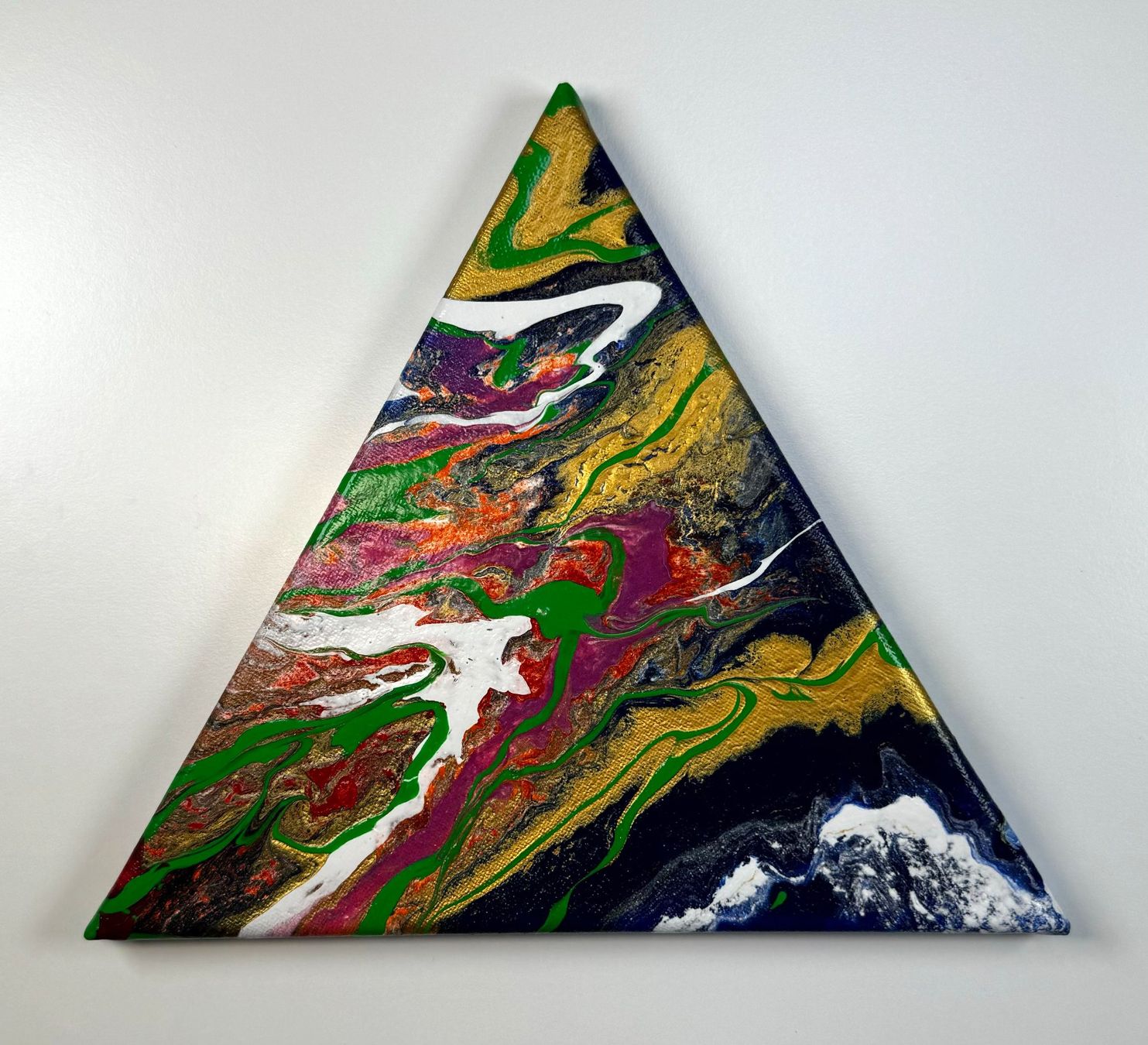 Dipinti: Acryl-Flüssigmalerei, Dreieck – Usato da Schlieren venduto da MayaSheng1983