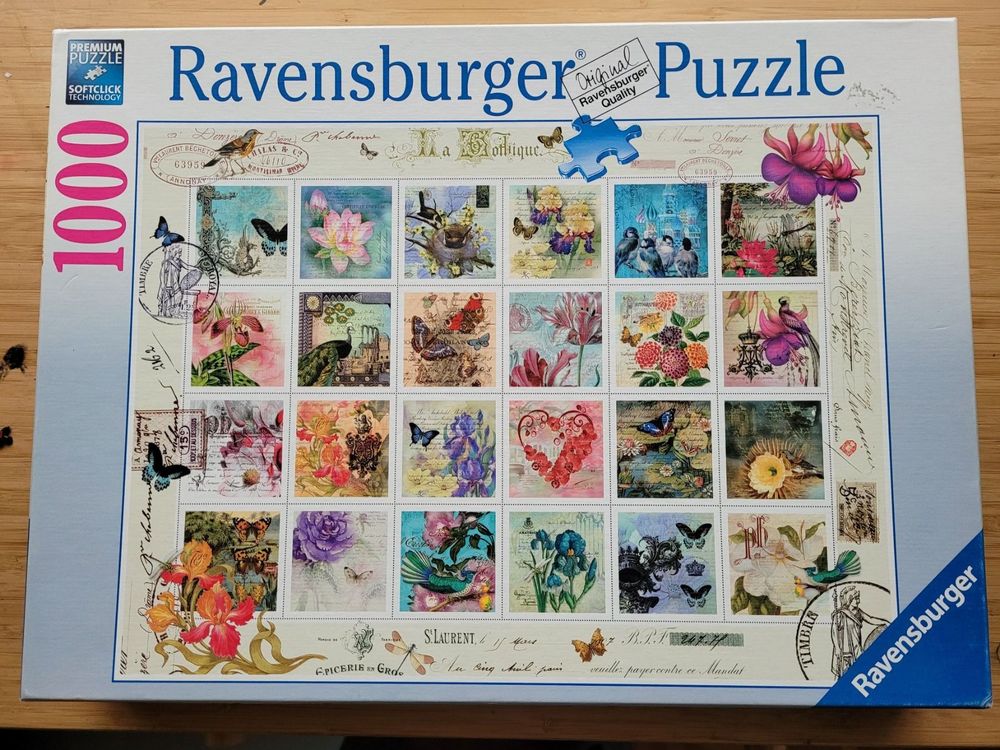 Ceaco Puzzle 1000 Teile – Barbara Behr Briefmarken-Design, 67,3x48,3 Cm, Mit Referenzposter, Made In USA