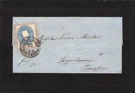 Siegel Faltbrief Neuwald 21.12.1861 nach Sangerhausen Preuss