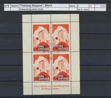 1939/45 "Festung Sargans", Block, gestempelt