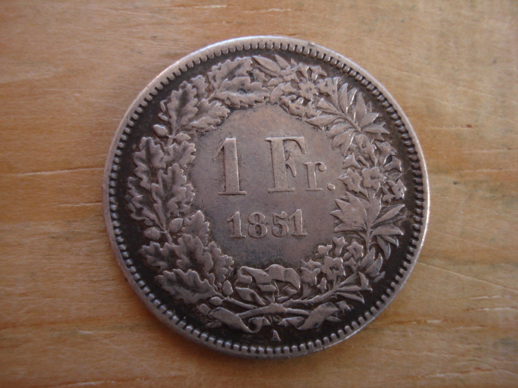 Tutti le monete: (P2) 1 Franken 1851 – Usato da Erlach venduto da Net-Coins