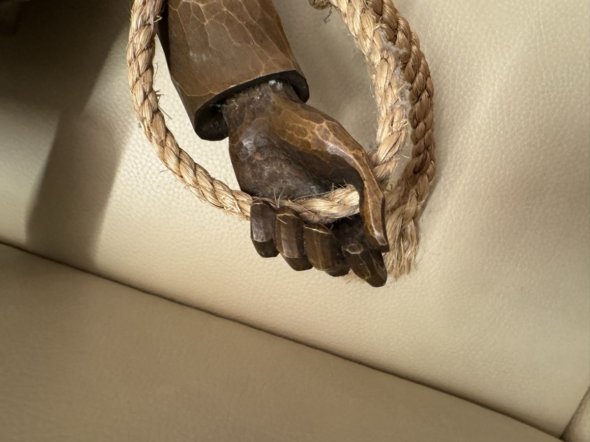 Skulpturen & Statuen: Holzgeschnitzte Abseiler 50 cm, Holzfiguren – Gebraucht aus Morges von SevArt 4