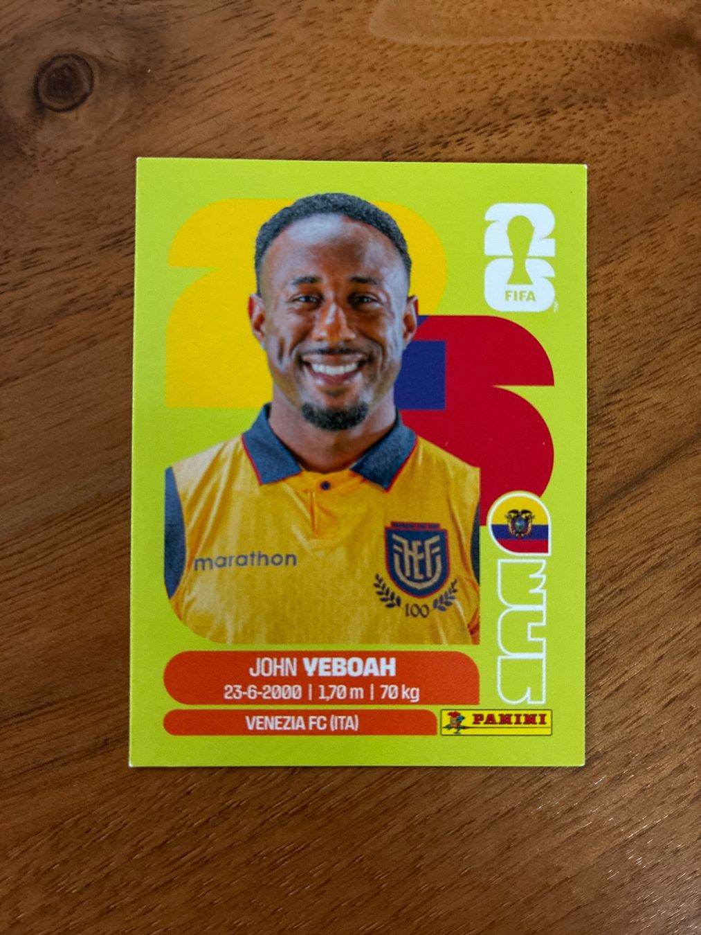 Panini Sammelbilder & Trading cards: FIFA WC 2026 John Verboah ECU 14 – Neu (gemäss Beschreibung) aus Boll von valoune01