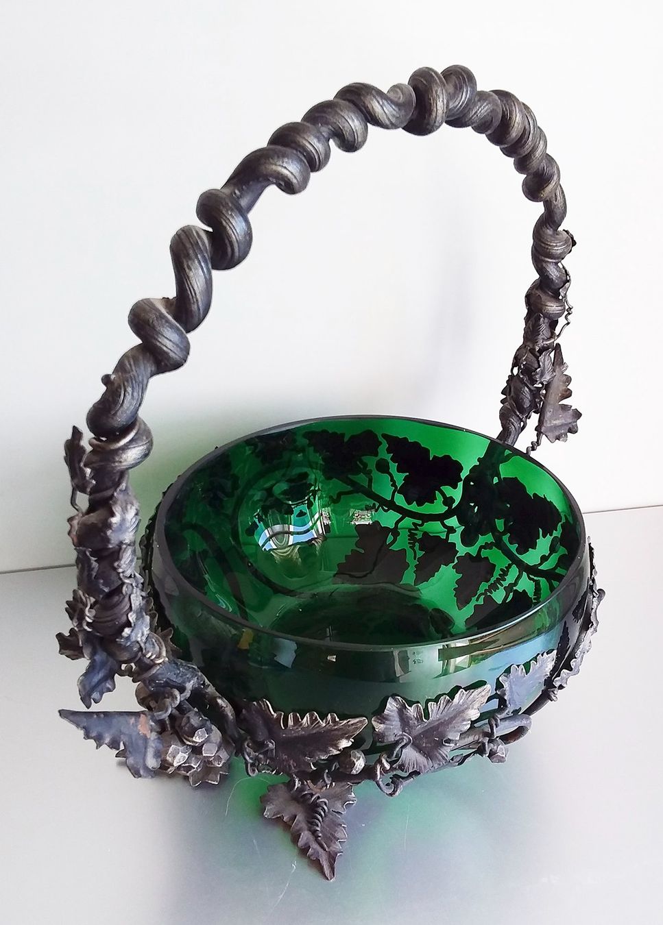 Schalen: Raro e bel centrotavola in ferro battuto e vetro – Neu (gemäss Beschreibung) aus Lugano von Maurizio_Collector 2