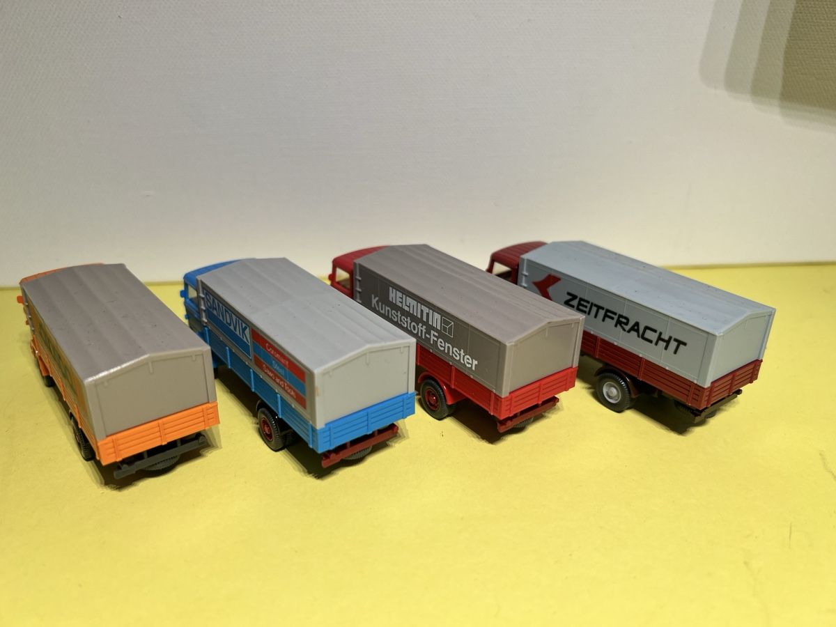 Wiking Modellini d'auto: 4x Wiking MB 1317 in 1/87 – Nuovo (secondo la descrizione) da Weinfelden venduto da Kammerflimmern 2