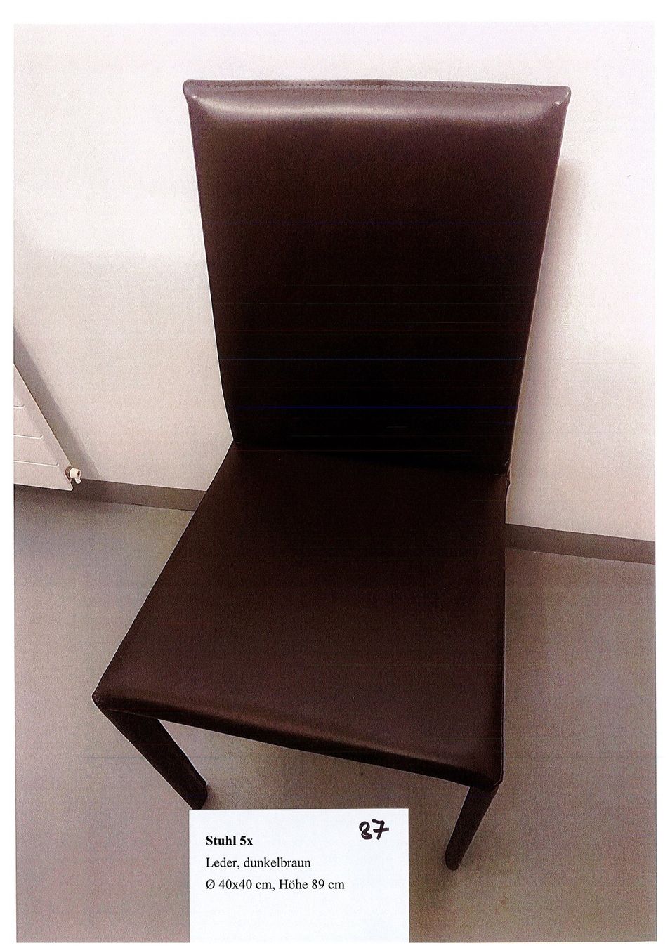 Chaises: Lederstuhl – D'occasion à St. Moritz par cor_l7jz