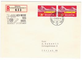 Lettre R. de Basel BPA A706 pour Zürich le 3.IX.55